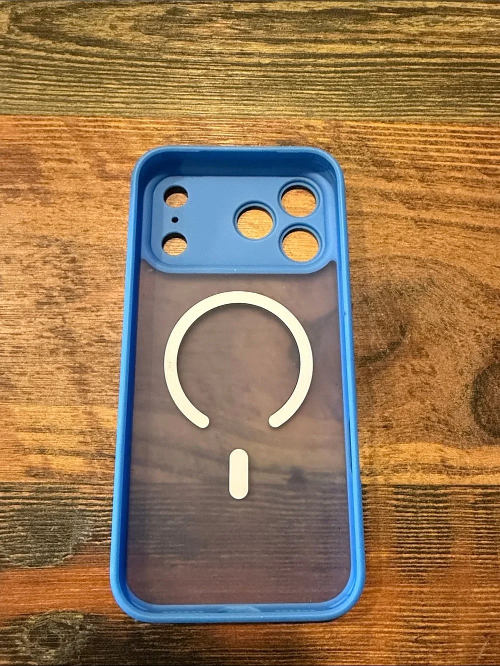 iPhone 17 pro max Blue Magnetic-Compatible Phone Case with Camera Protection